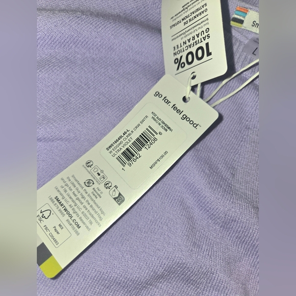 Smartwool Men's Lavender Crewneck Sweater - Picture 4 of 5